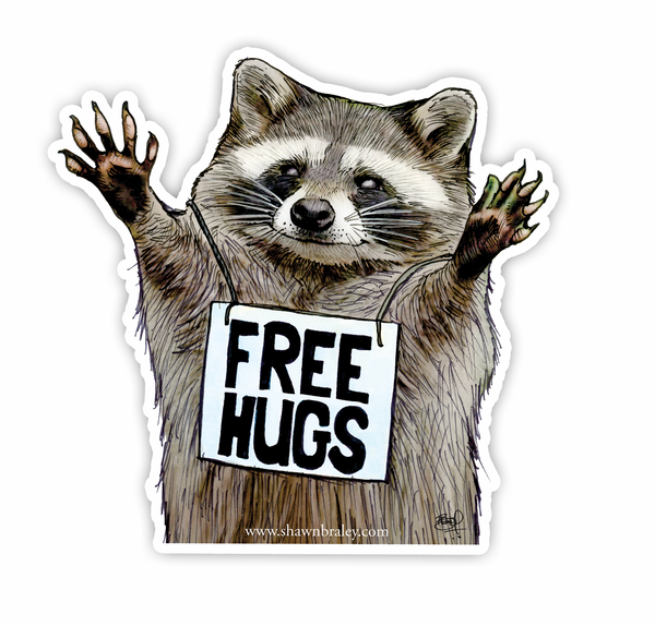 Free Hugs vinyl sticker